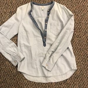 Chambray womens top